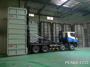 Projeto de triagem de resíduos na China