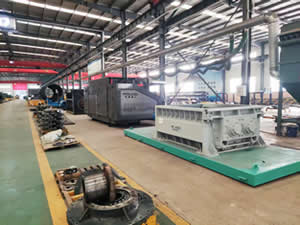 Oficina de fabricação de equipamentos de transferência de resíduos