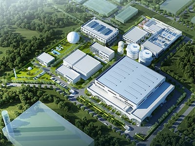 Projeto de tratamento de resíduos alimentares em Qianzishan, Wuhan, Hubei