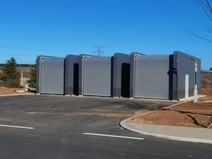 Equipamento inteligente móvel de compactação de resíduos em Yantai, na província de Shandong, China