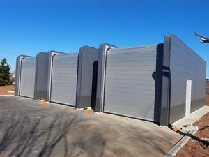 Equipamento inteligente móvel de compactação de resíduos em Yantai, na província de Shandong, China