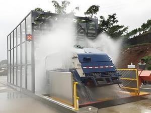 Equipamento inteligente móvel de compactação de resíduos em Yantai, na província de Shandong, China