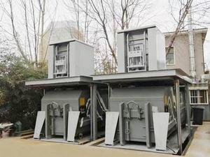 Equipamento subterrâneo inteligente de compactação de resíduos para o Instituto de Tecnologia de Pequim