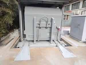 Equipamento subterrâneo inteligente de compactação de resíduos para o Instituto de Tecnologia de Pequim