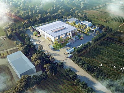 Estação de transferência vertical de resíduos do condado de Deqing, Huzhou, Zhejiang