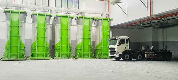 Estação de transferência vertical de resíduos do condado de Deqing, Huzhou, Zhejiang