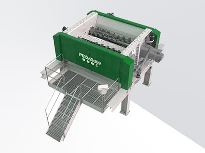 Triturador secundário de eixo duplo