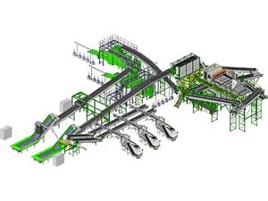 Sistema de instalação de reciclagem de materiais (MRF)
