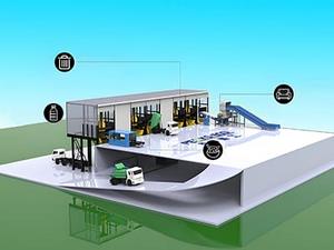 Usina integrada de gestão de resíduos
