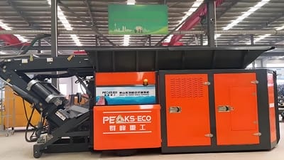 Triturador móvel de eixo duplo