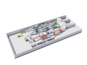 Sistema de tratamento de resíduos de construção