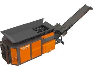 Triturador móvel de eixo duplo