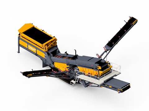 Planta de peneira móvel