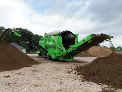 Peneira trommel móvel