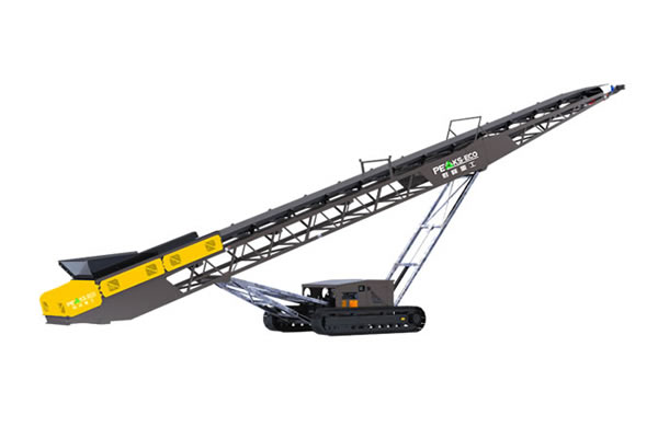 Transportador de empilhamento radial