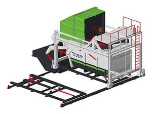 Estação de compactação de resíduos 