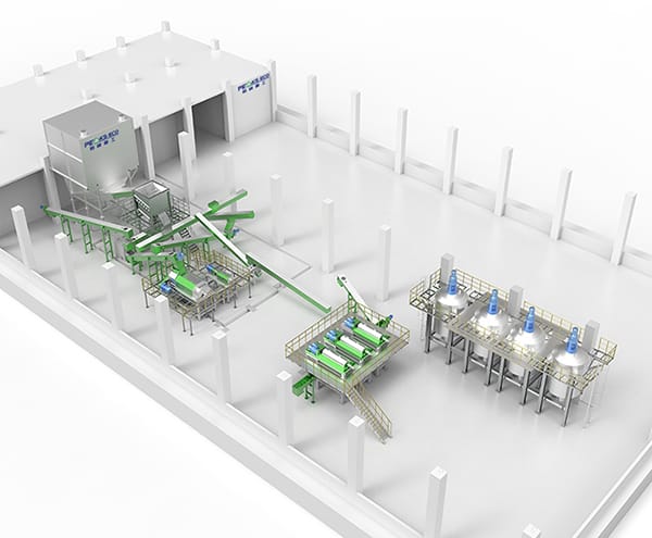 Sistema de tratamento anaeróbico seco para resíduos de cozinha